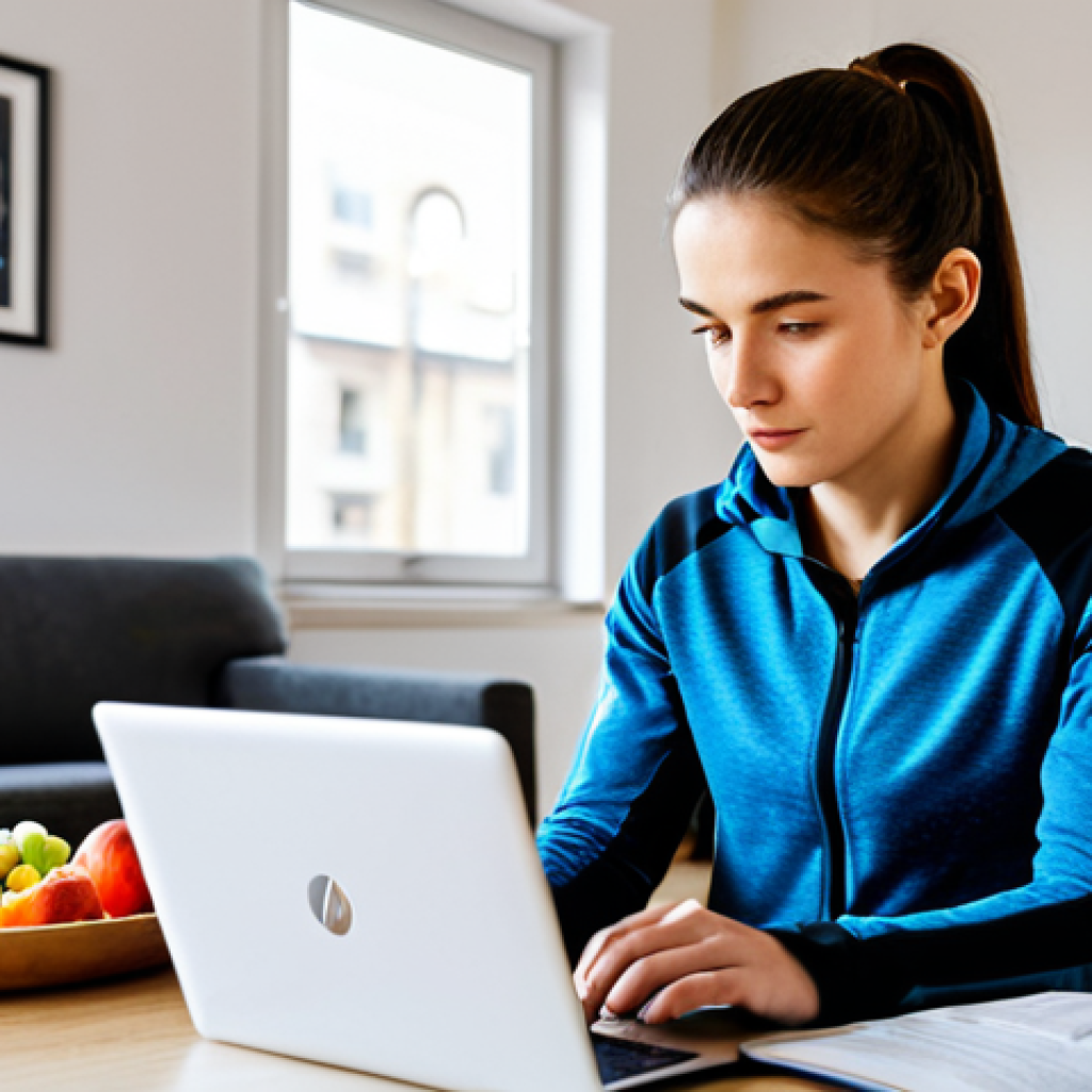 Aspiring Coach Studying**
"A young adult, fully clothed in comfortable athletic wear, intently studying anatomy textbooks and online resources in a bright, modern apartment. Laptop open with fitness certification websites displayed. Background includes healthy snacks and workout equipment. Safe for work, appropriate content, family-friendly, perfect anatomy, natural proportions, professional quality, well-formed hands, proper finger count."
**