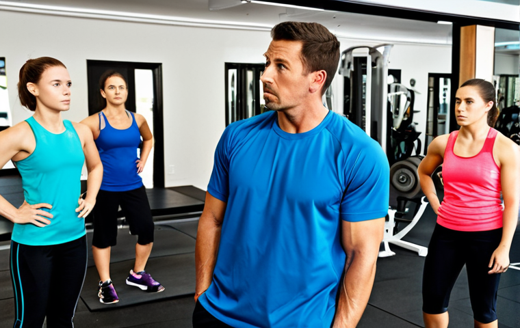 스포츠 트레이너가 알아야 할 응급처치 지식 - Recognizing Warning Signs**

"A concerned fitness instructor, fully clothed in athletic wear, observ...